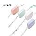 Scettar 4 Pack Soft Tape Measure, 4 Colors,60 inch,1.5m, Push Button Measuring Tape, Body Measuring Soft Tape Retractable Inch Tape for Sewing Double-Sided Tailor Cloth Ruler primary