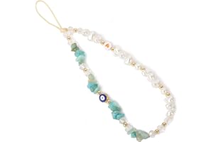 SKIRIFLA Evil Eye Phone Charm Strap Cell Phone Lanyard Phone Charms Strap Beaded Phone Charms Evil Eye Phone Lanyard Crystal Phone Strap Evil Eye Phone Chain Preppy Phone Charm Kawaii Phone Keychain