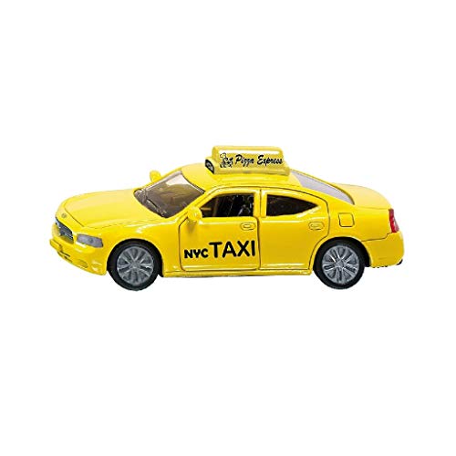 siku 1490 US-Taxi, Spielzeugauto für Kinder, Metall/Kunststoff, Gelb, Öffnende Türen