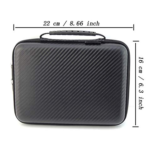 eoocvt USB Flash Drive Case, Universial Portable Big Capacity Waterproof Shockproof Electronic Accessories Organizer Holder Hard Drive Case Bag - Big Black