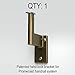 Handrail Bracket for Promenaid System, Antique Brass Finish, ADA Compliant, Clip in Place, Supports 500 lbs, Pivots for all Angles