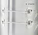 2 Pack Refrigerator Door Locks with 4 Keys, File Drawer Lock, Freezer Door Lock and Child Safety Cabinet Locks by REZIPO White
