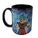 Dragon Ball Super Heat changing Goku & Goku Black Coffee Mug, 16 oz, by Just Funky - Super Saiyan God Super Saiyan, Shonen Jump Mug, Zamasu, Future, Universe 7