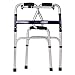 Carex Health Brands Sturdy Uplift Adjustable Adult Medical Walkers, Folds for Easy Storage & Transport, Guaranteed Longevity, Superior Support for Seniors Steel, 6 lb