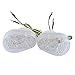 Wanheyao 2X Flush Mount Clear Lens 15 Amber LED Turn Signal Light Blinker Indicator for Kawasaki ZX6R / 636 2003-2006 / ZX7R 1996-2003