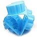 3 PCS Silicone Flower Cake Molds, SENHAI 6-Cavity Chocolate Biscuit Muffine Baking Pans Soap Making Trays - Pink, Blue, Purple