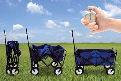 Mac Sports WTC-111 Outdoor Utility Wagon, Blue (Certified Refurbished) - Thumbnail 3