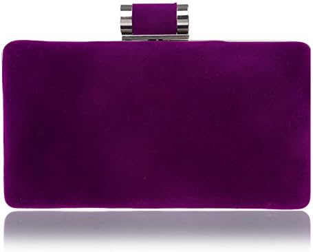 Lngciu Suede Evening Bag Telephone Wallet Purse Womens Clutch(Purple)