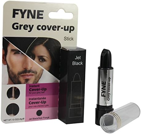 Grey Cover-Up Sticks for Women & Men Instant Grey Hair Touch-ups (Jet Black) (888-03)