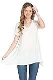 Frumos Womens Lightweight Modal Comfy Tunic Top Made In USA