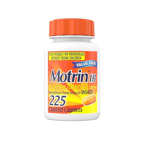 Motrin IB Ibuprofen Pain Reliever Tablets 200mg 225 tablets