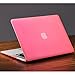 LENTION Hard Case for MacBook Air (13-inch, Mid 2009 to 2017) - Model A1369 and A1466 - (Previous Generation), with Keyboard Cover and Port Plugs, Matte Finish Case with Rubber Feet (Frost Pink)