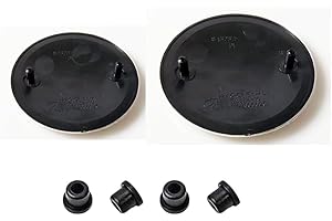 DRIMGREN Premium Roundel Emblem Kit - Exact Fit 82mm & 74mm German Luxury Car Badges for X Models SUVs & 3/5 Sedans (2000-2023) | High-Gloss Weatherproof Design & Quick Install (Blue&White)