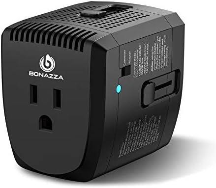 2000W Voltage Converter Adapter US to Europe, UK, Australia, Italy, Spain, Asia Over 150 Countries – Step Down 220V to 110V for Electric Product Like Hair Dryer Steam Iron Cell Phone Laptop MacBook