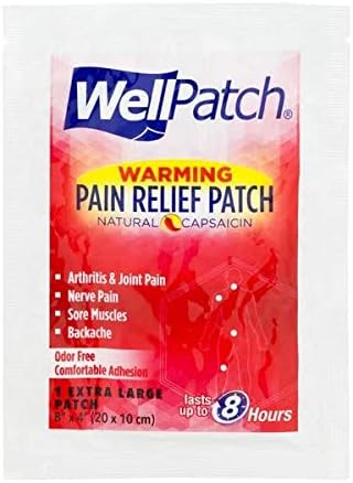 WELLPATCH Mentholatum Natural Capsaicin Pain Relief Singles,1 large patch