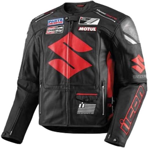 Suzuki Mens Motorbike Leather Suit – Motorcycle Racing CE Protection Armour Biker Suit– Custom Made