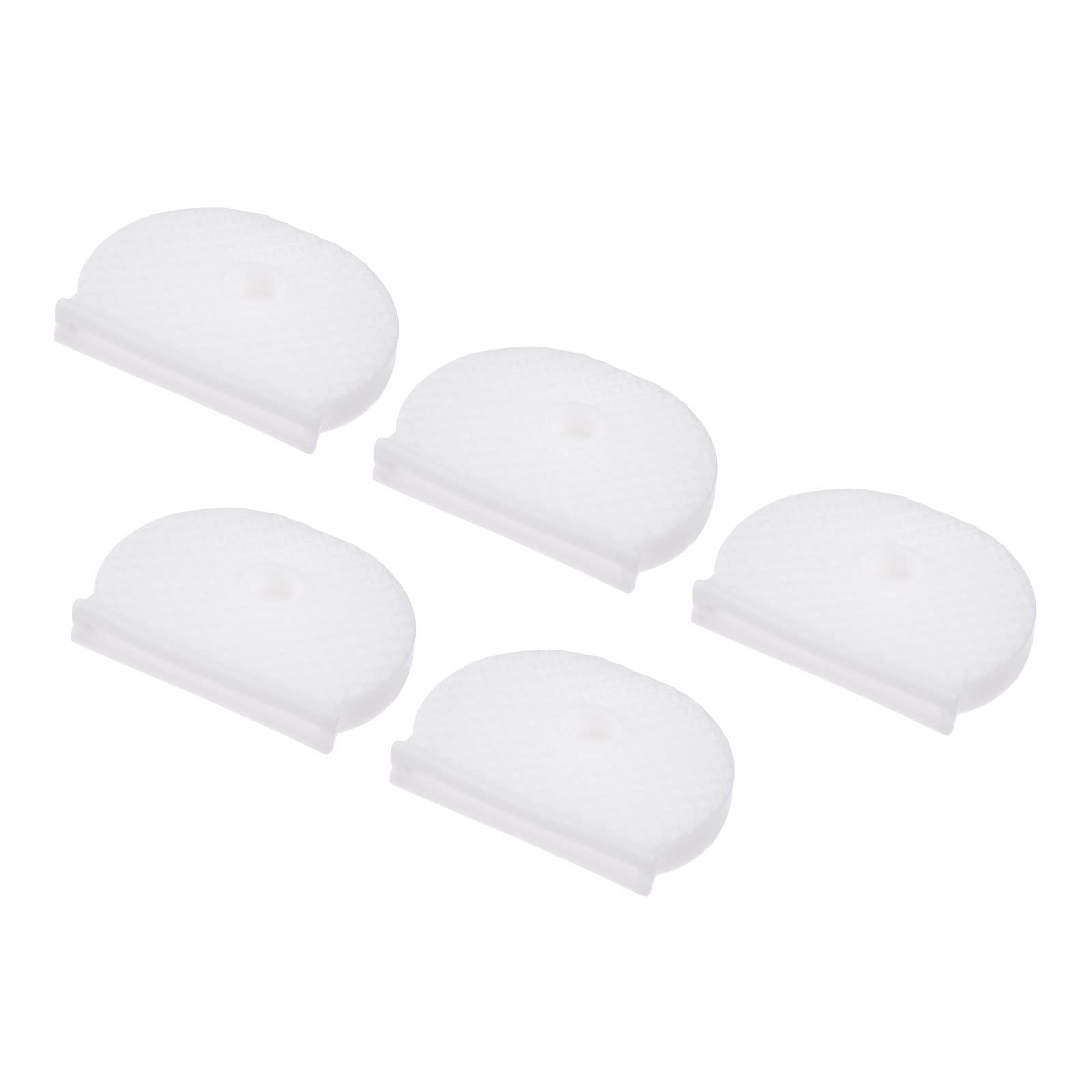 PATIKIL Key Cap Cover Tags, 10Pcs Keys Identifier Label ID Silicone Sleeve for House Apartment Organization White