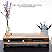 Monitor Stand Riser, Wooden Heighten Shelf Rack Stand Holder with Storage Organizer for Display Screen Keyboard Base Bracket Desktop (Cherry Wood)thumb 4