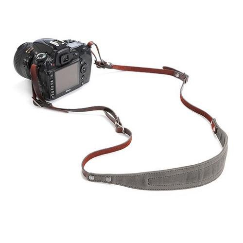 ONA - The Lima - Camera Strap - Smoke Waxed Canvas (ONA5-015GR)