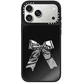 CASETiFY Mirror iPhone 17 Pro Max Case [Reflective/Compatible with Magsafe / 4.9 ft. 1X Military Grade Drop Protection] - Metallic Ribbon - Black On Black