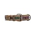 Rustic Mayan Dog Collar for Small Size Dog (10-13.5 Inches) Handmade by Hide & Drink :: Tropical Blue
