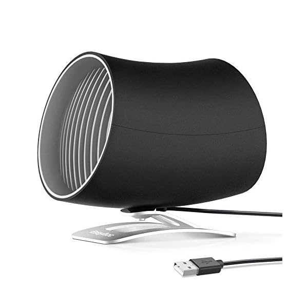 EasyAcc-Small-Personal-USB-Fan-Portable-Mini-Table-Desk-Fan-With-Double-blades-Touch-Control-Adjustable-Whisper-Cooling-Fan-Desktop-Personal-Fan-Two-Speed-for-Home-Office--Black EasyAcc [Update Touch Small Personal USB Fan - Portable Mini Table Desk Fan With Double-blades Touch Control Adjustable…