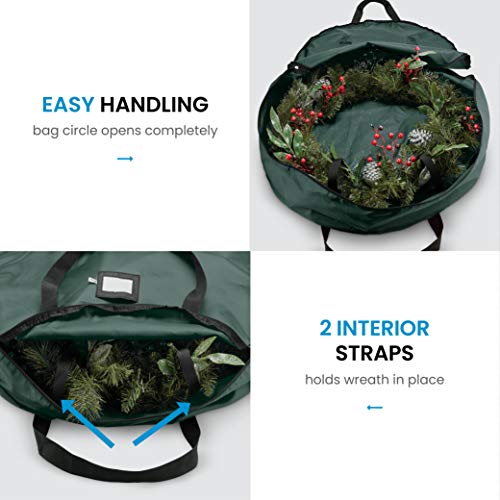 image for ZOBER 2-Pack Christmas Wreath Storage Bag 36