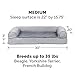 Furhaven Orthopedic Dog Bed for Medium/Small Dogs w/ Removable Bolsters & Washable Cover, For Dogs Up to 35 lbs - Plush & Suede Sofa - Gray, Medium