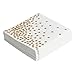 Andaz Press Foil Gold Polka Dot Lunch Napkins, 6.5-inch, 50-Pack, Shiny Metallic Colored Birthday & Wedding Napkins