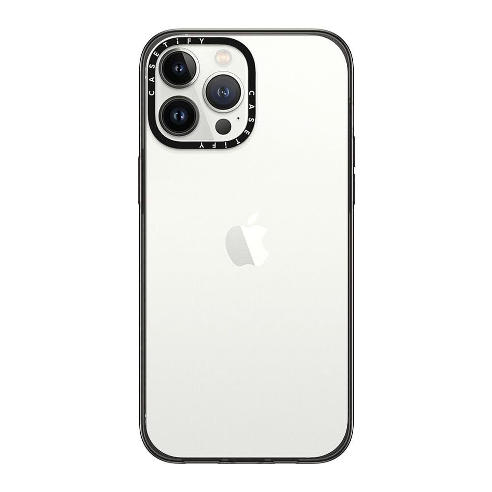 CASETiFY Compact iPhone 13 Pro Max Case[Lightweight / 4ft. 2X Military Grade Drop Protection/Slim] - Clear Black — image 1