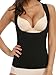 LAZAWG Womens Slimming Sweat Vest Hot Neoprene Shirt Body Shapers for Weight Loss Pure Black Small