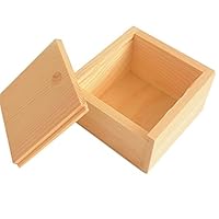 super1798 Vintage Simple Plain Wooden Small Gadgets Jewelry Storage Box Case Holder