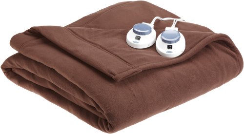 UPC 038533757801, Soft Heat Luxury Micro-Fleece Electric Heated Warming Blanket King Size-Chocolate