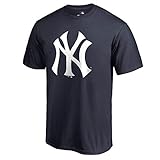 MLB Youth 8-20 Team Color Performance Primary Logo T-Shirt (Medium 10/12, New York Yankees)