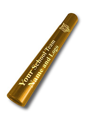 Hat Shark Custom Yellow Aluminum Track and Field Relay Baton Personalized Gift - Your Team Name and Logo Engraved