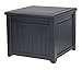 Keter 55 Gallon Resin Outdoor Box Table in One with Patio Furniture Cushion Storage, Grey