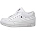 Fila mens T1 Mid Fashion Sneaker, Cream/Peacoat/Red, 11 US