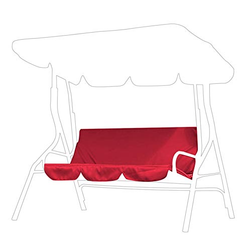 Waterproof Swing Cover 3-Seat Chair Cover Hammock Protection Cover for Outdoor Swing Cover(Red)