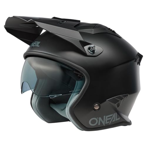 ONEAL | Motorcycle Helmet | Enduro Adventure Street | Safety standards ECE 22.06, ABS shell, integrated sun visor | Volt Helmet SOLID V.24 | Adult | Black | Size XL