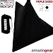 AMAZIN Gear Brand Professional Speaker Stand Covers, Premium 4-Way Stretch Spandex Pro DJ Scrims, 360 Degree Coverage Tripod Skirts, Cable Pass-Throughs +2 Bonus Carrying Bags (2-Pack, Black)