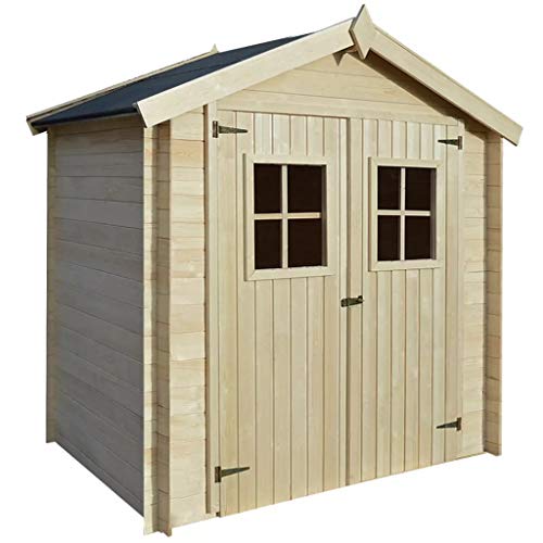 Festnight Abri de Jardin pour Bûches de Bois Chalet en Bois 2 x 1,5 m 19 mm