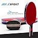 Professional Table Tennis Racket with Case, ITTF Approved Pingpong Racket Paddle with 9-Ply Wood and 8 Layers Carbon Blade