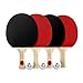 BeLegend Ping Pong Paddle Set (4 Rackets, 3 ping Pong Balls and case) - Pro Level ping Pong Table Tennis Racquet Set