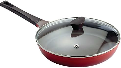 Ecolon Neoflam Ceramic Coated Saute Pan 28cm Red Pot Saucepan Frying Frypan Cooking Cookware