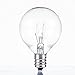 Joyin Pack of 10 Bulbs,Replacement Glass Bulbs for String Lights with G40 Clear Globe Bulbs(5W,Warm Incandescent,1.5