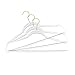 NEW EXCLUSIVE INNOVATION by Closet Complete: COMPLETELY CLEAR, Space Saving, INVISIBLE HANGERS, Ultra-Thin ACRYLIC HANGERS, GOLD Hooks, Set of 10