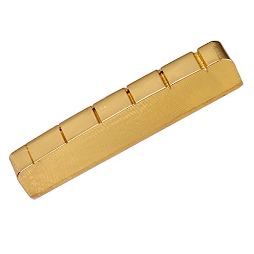 image for MonkeyJack 42mm Pre-Slotted Brass Nut Replacement for 6 String Electri