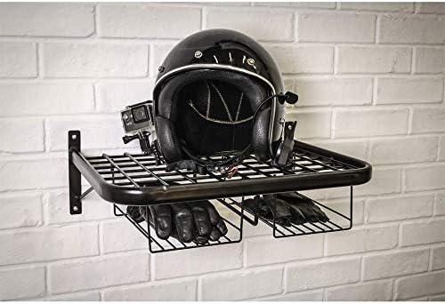 Sealey MS081 Helmet & Gear Tidy - Steel structure to organize the storage of gloves, clothing and helmets, Black - Image 3