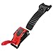 Pull Buckle - TOOGOO(R) 3x Plastic Motorcycle Helmet Speed Clip Chin Strap Quick Release Pull Buckle New Black+Red