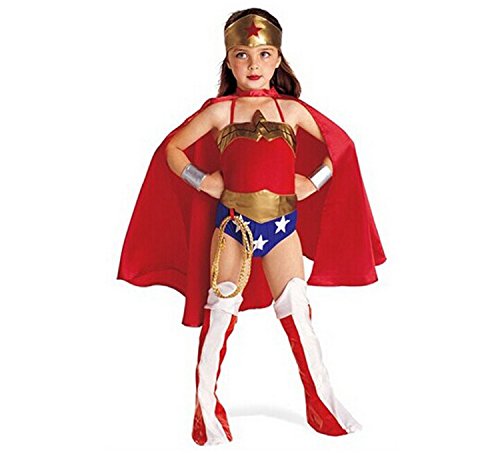 BapUp Halloween Superman Wonder Woman Children Party Cosplay Costumes Gift For Girls Clothes Children's Clothing Set